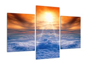 Tablou modern - soarele deasupra norilor
